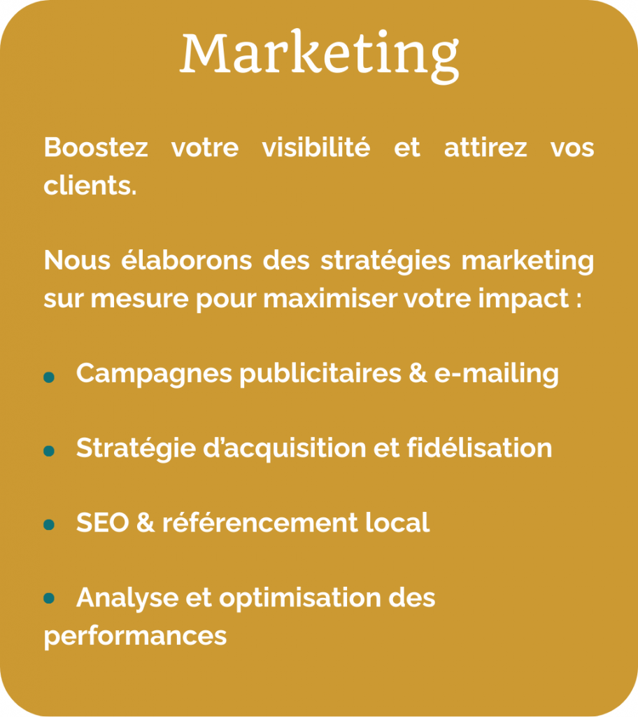 Exemples de projets de marketing montrant l'expertise de Ma Vibe dans l'élaboration de stratégies de marketing sur-mesure et impactantes.