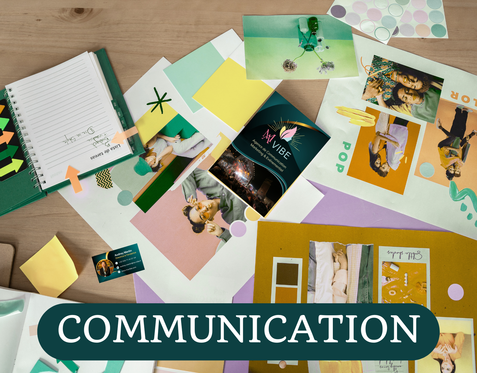 Une équipe dynamique travaillant sur des projets créatifs, symbolisant la stratégie de communication sur-mesure. Image mettant en avant le processus de réflexion et de collaboration pour créer une image de marque forte.
